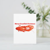Weihnachtsfisch Feiertagspostkarte (Stehend Vorderseite)