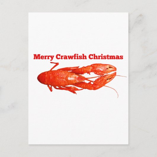 Weihnachtsfisch Feiertagspostkarte (Vorderseite)