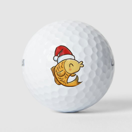 Weihnachtsfisch Golfball (Vorderseite)