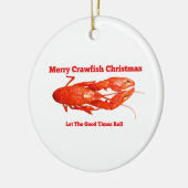 Weihnachtsfisch Keramik Ornament (Links)