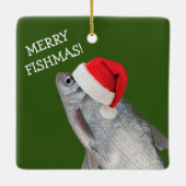 Weihnachtsfisch Keramikornament (Rückseite)