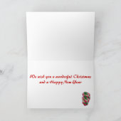 Weihnachtsfisch - niedliche Weihnachtsgrüßkarte Feiertagskarte (Innenseite)