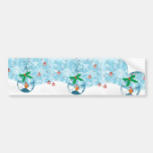 Weihnachtsfisch Platsch Autoaufkleber (Vorne)