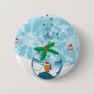 Weihnachtsfisch Platsch Button