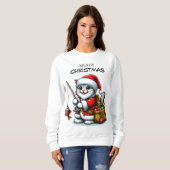 Weihnachtsfisch Sweatshirt (Vorne ganz)