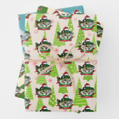 Weihnachtsfisch Weihnachtsmannmütze Funny Fishing Geschenkpapier Set (Beispiel)