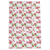 Weihnachtsfischen froh Fishmas ♫ Mittlere Geschenktüte (Rückseite)