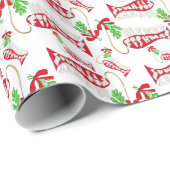 Weihnachtsfischen - Frohe Fishmas 2 Geschenkpapier (Rolleneckpunkt)