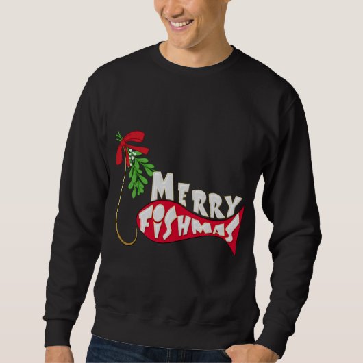 Weihnachtsfischen - Frohe Fishmas Sweatshirt (Vorderseite)