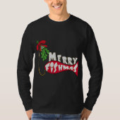 Weihnachtsfischen - Frohe Fishmas T-Shirt (Vorderseite)