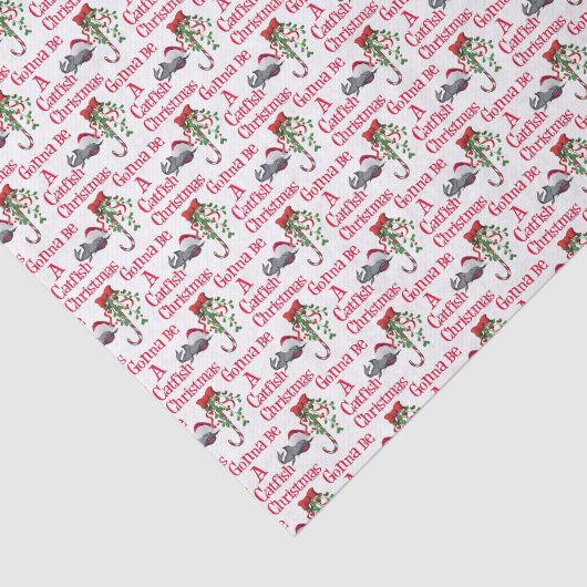 Weihnachtsfischen im Feuer ♫ Katfisch Weihnachten Seidenpapier (Ausschnitt)