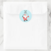 Weihnachtsfischerei Klassischer Rundaufkleber Runder Aufkleber (Tasche)