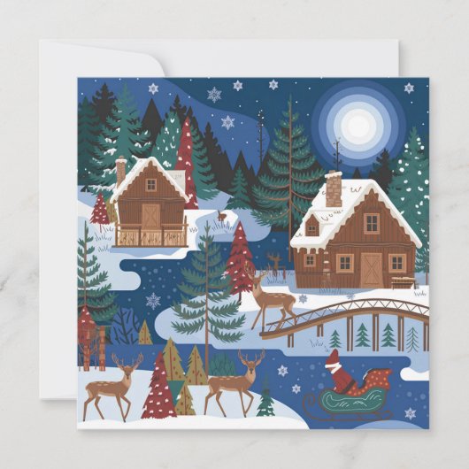 Weihnachtsflachkarte (Vorderseite)