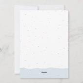 Weihnachtsflamingo Feiertagskarte (Rückseite)