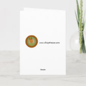 Weihnachtsflamingo-Gruß-Karte Feiertagskarte (Rückseite)