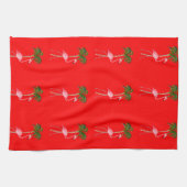 Weihnachtsflamingo Handtuch (Horizontal)