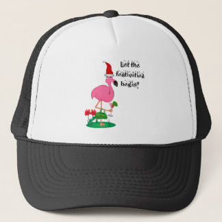 Weihnachtsflamingo-Hut Truckerkappe