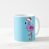 Weihnachtsflamingo Kaffeetasse (VorderseiteRechts)