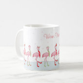 Weihnachtsflamingo Kaffeetasse (Vorderseite Links)