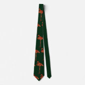Weihnachtsflamingo Krawatte (Vorderseite)