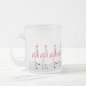 Weihnachtsflamingo Mattglastasse (Links)