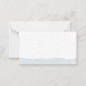 Weihnachtsflamingo Mitteilungskarte (Rückseite)