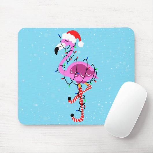 Weihnachtsflamingo Mousepad (Mit Mouse)