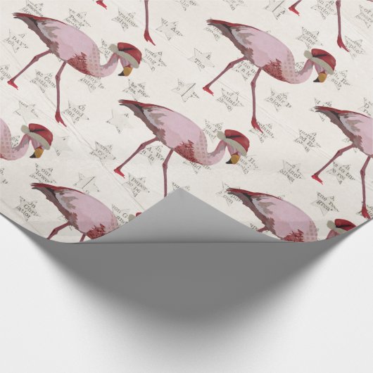 WEIHNACHTSflamingo Packpapier (Ecke)