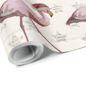 WEIHNACHTSflamingo Packpapier (Rolleneckpunkt)