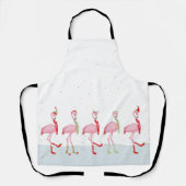 Weihnachtsflamingo Schürze (Vorderseite)