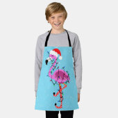 Weihnachtsflamingo Schürze (Getragen)