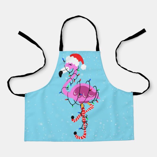Weihnachtsflamingo Schürze (Vorderseite)