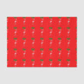 Weihnachtsflamingo Seidenpapier (Vorderseite)