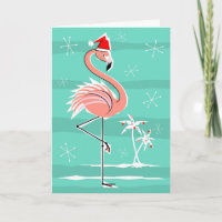 Weihnachtsflamingo-Streifen frohe Feiertage