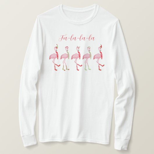 Weihnachtsflamingo T-Shirt (Design vorne)