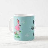 Weihnachtsflamingo-Tasse Kaffeetasse (Vorderseite Links)