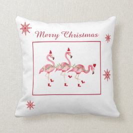 Weihnachtsflamingos Reversible Wurfkissen Kissen