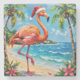 Weihnachtsflamme Steinuntersetzer