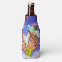 Weihnachtsflasche Cooler Gnomes Flying gibt Gesche