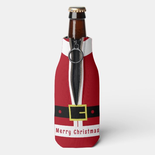 Weihnachtsflasche Cooler Weihnachtsgeschenk Flaschenkühler (Flasche Rückseite)