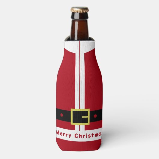 Weihnachtsflasche Cooler Weihnachtsgeschenk Flaschenkühler (Flaschenvorderseite)