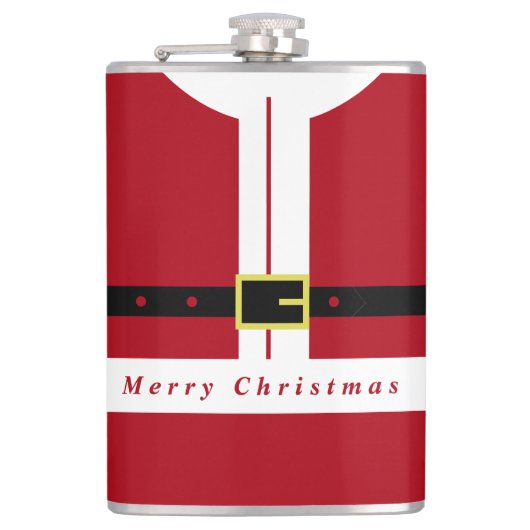 Weihnachtsflasche Flachmann (Vorderseite)
