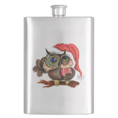 Weihnachtsflasche Geschenk Babyschale mit Geschenk Flachmann (Vorderseite)