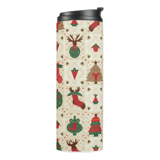 Weihnachtsflasche Thermosbecher (Nach links gedreht)