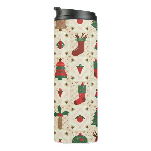 Weihnachtsflasche Thermosbecher (Nach rechts gedreht)