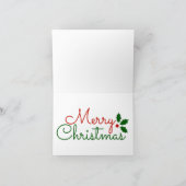 Weihnachtsflieger Frohe Weihnachtskarte Feiertagskarte (Innenseite)