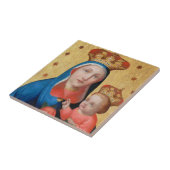 Weihnachtsfliese Madonna und Kind Fliese (Seite)