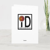 Weihnachtsflitter-Spaß Feiertagskarte (Rückseite)