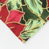 Weihnachtsflockendecke Fleecedecke (Ecke)