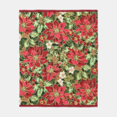 Weihnachtsflockenflockendecke Fleecedecke (Vorderseite)